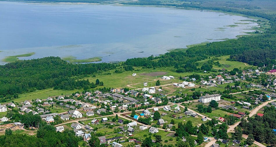Мядель, вид сверху. 